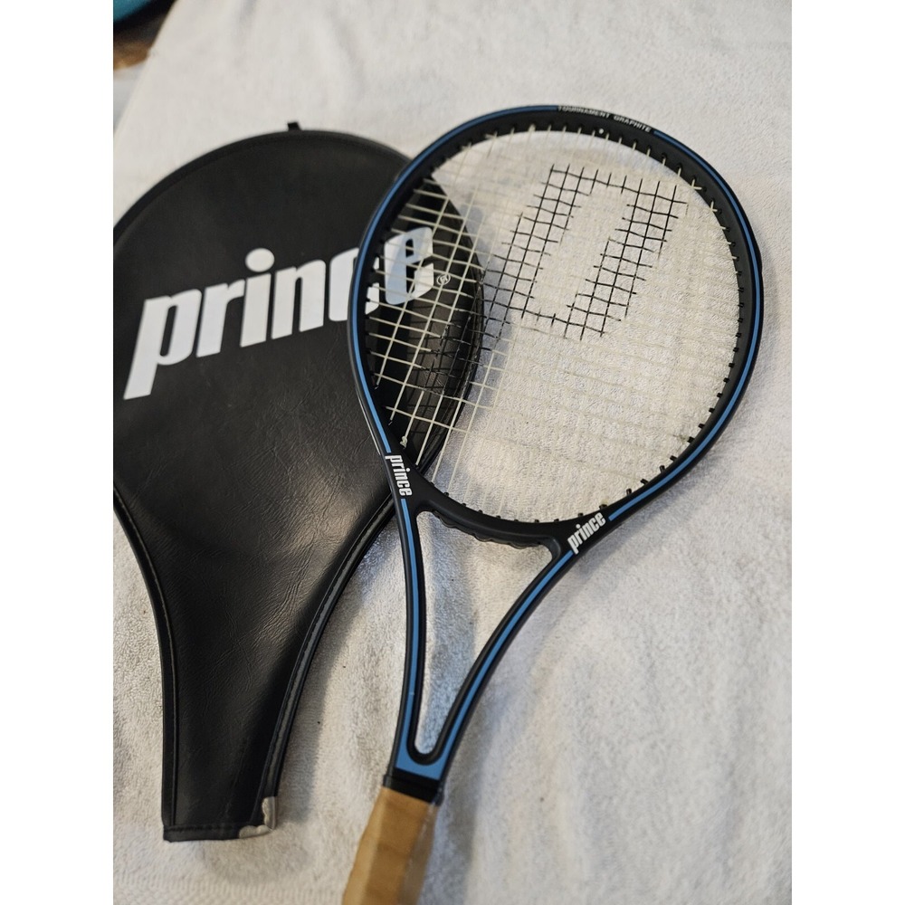 Vintage Prince Graphite Pro Series 110‎ Tennis Racquet 4 1/4 Grip No 2 w/ Cover